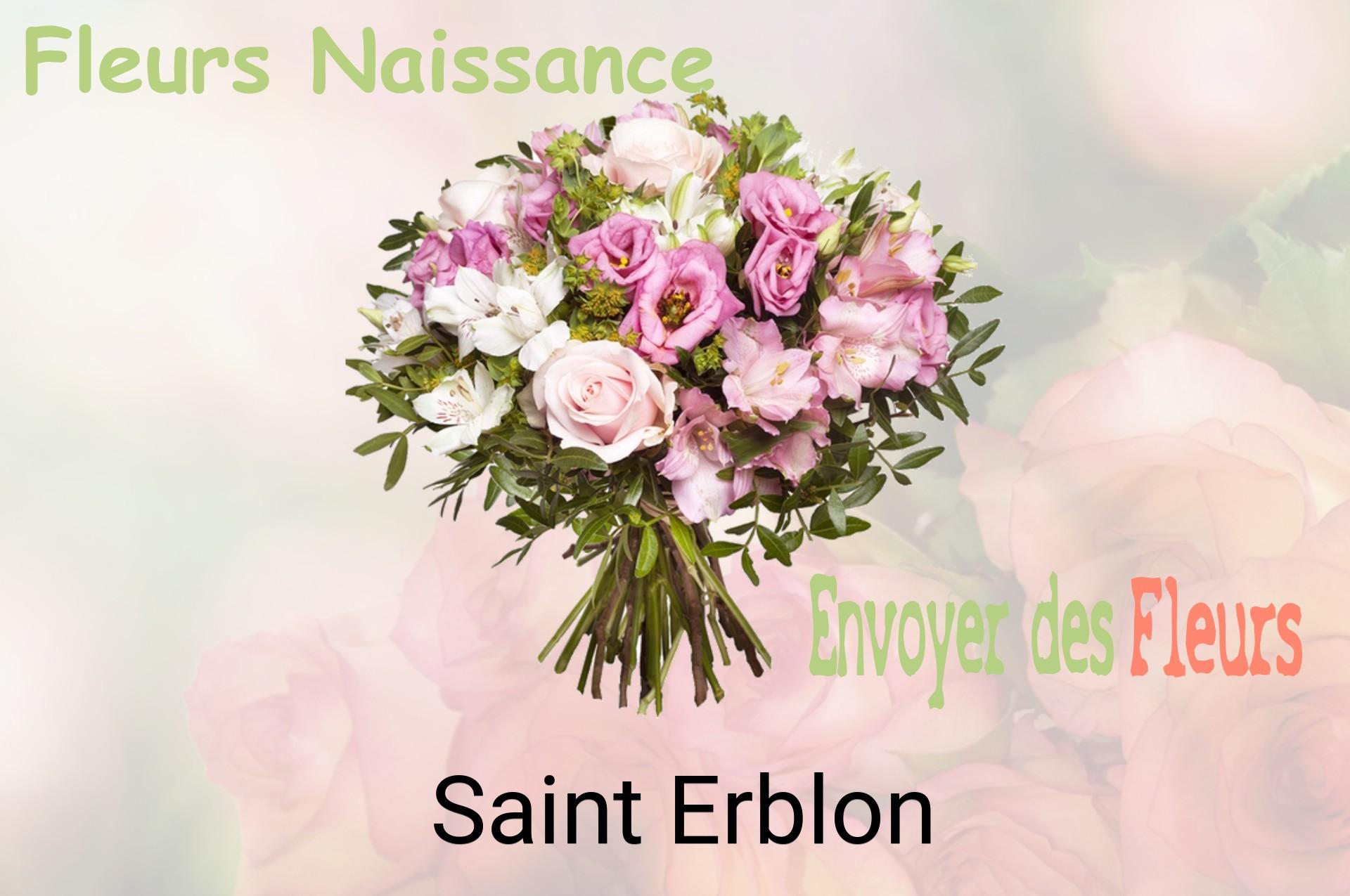 Bouquet de fleurs de naissance livré à Saint-Erblon